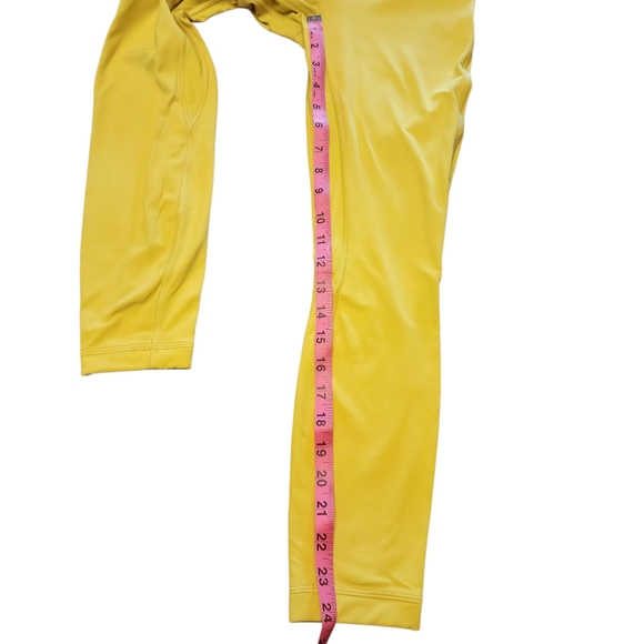 Lululemon Athletica Neon Yellow High-rise Athletic Leggings Size 4 - Picture 8 of 10